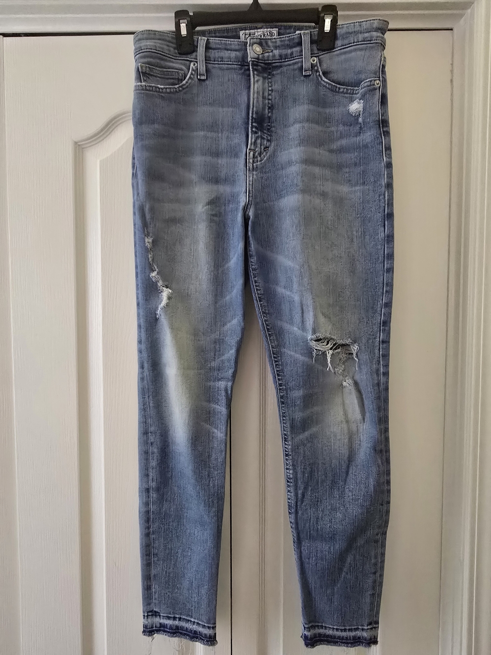 Lucky Brand Women's Light Blue Distressed Skinny Jeans
